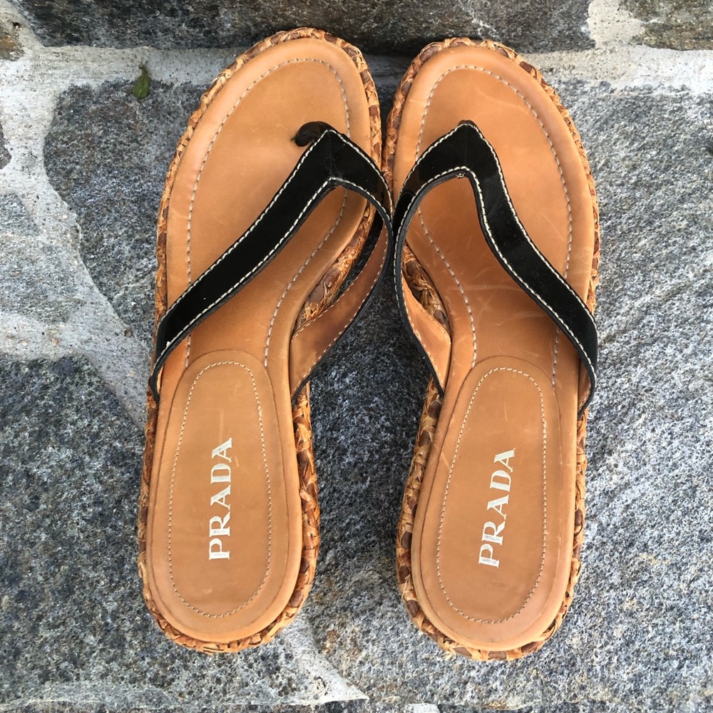 Prada Platform Sandals